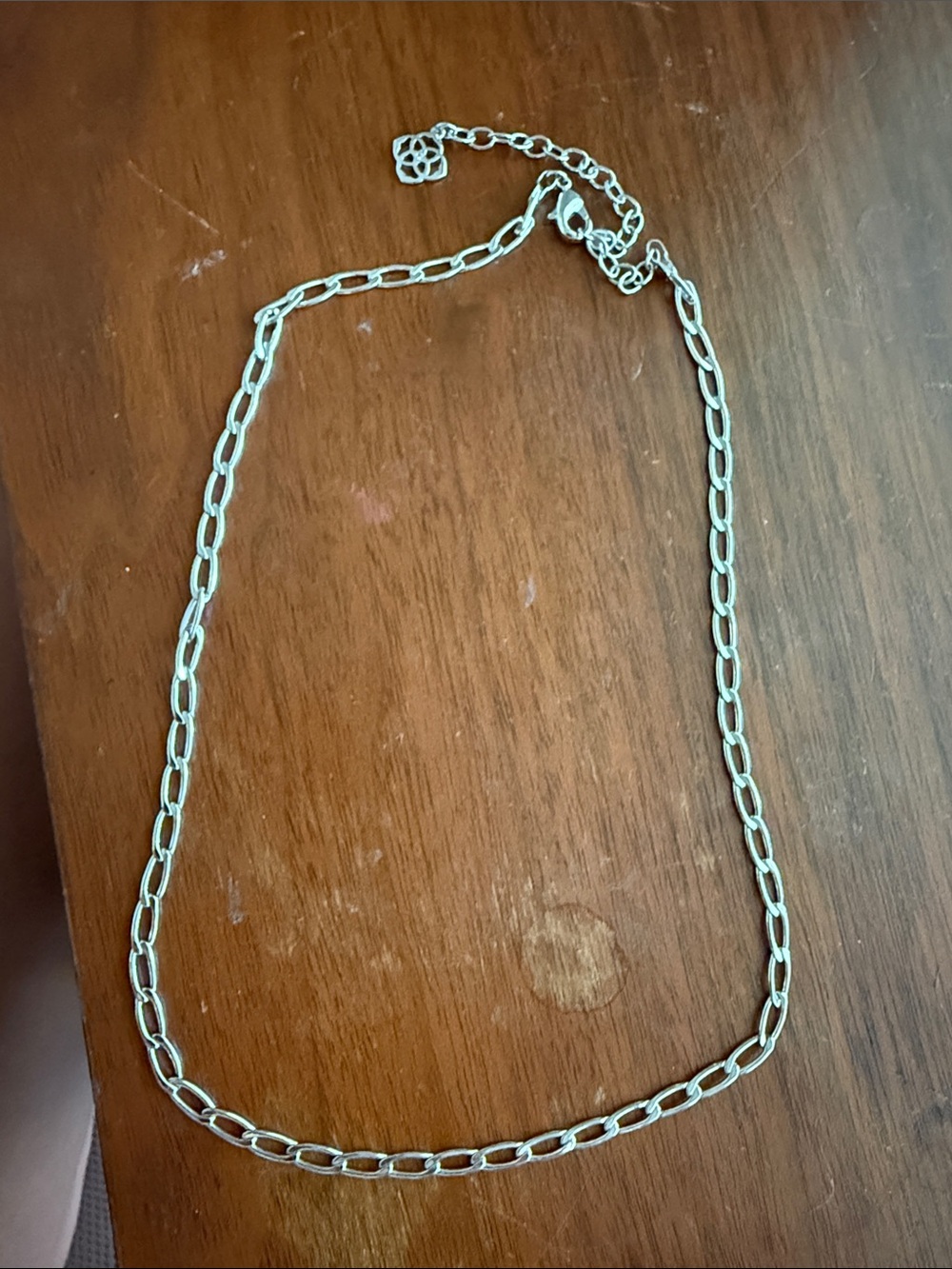 Silver Link Chain Necklace - Women's Fashion Jewelry (Kendra Scott)